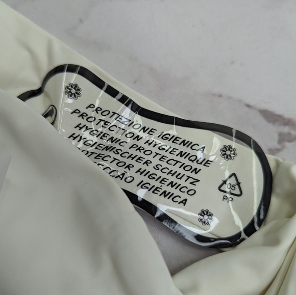 Good American Swim Bottom Women Ivory White Tiny Ties Bikini Swimsuit - Picture 10 of 12